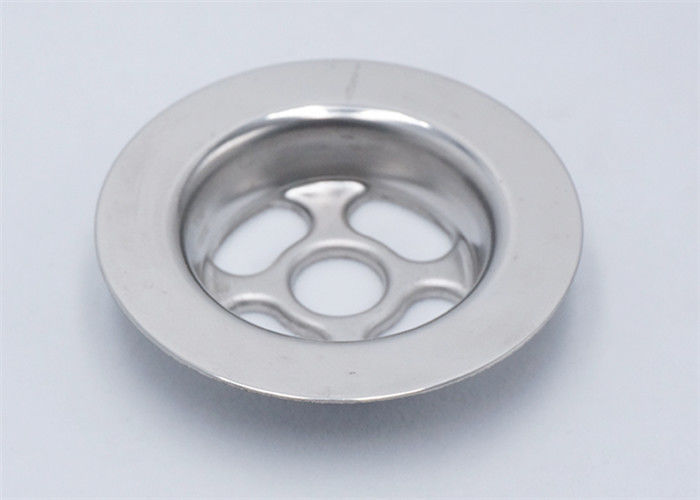 Bathroom Basin Sink Strainer Parts  Hole Flanging 0.4 - 0.6 Mm Thickness